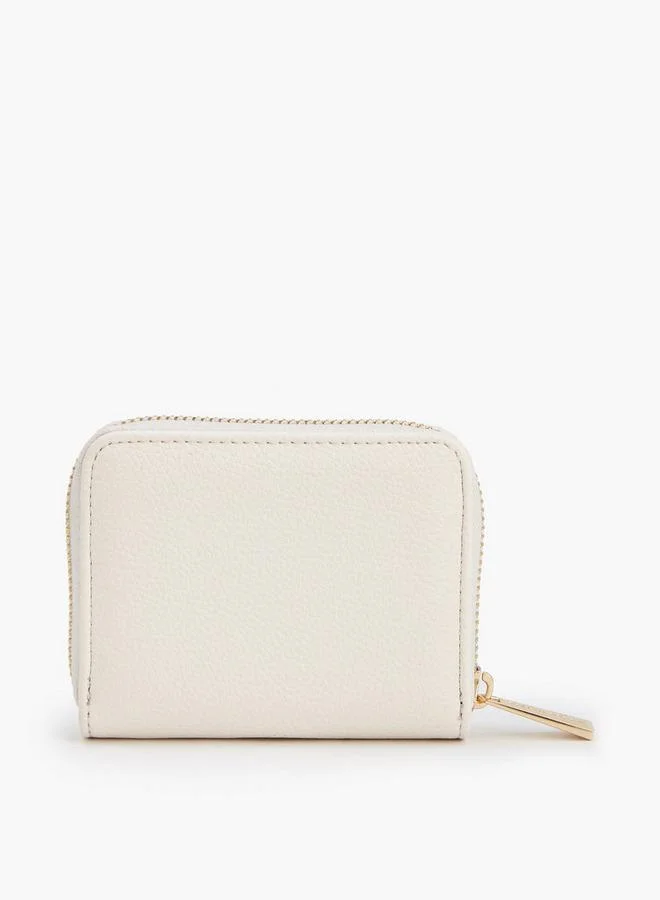 Flora Bella By Shoexpress PINK Textured Wallet With Zip Closure for Women | Best Price UAE